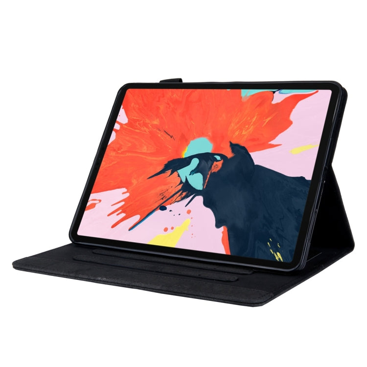 Sandsberg | Für iPad Pro 11 Zoll (2018) Business Stil Horizontal Flip Lederhülle, mit Halter & Kartensteckplatz & Foto-Rahmen & Schlaf-/Aufwachfunktion (Schwarz)