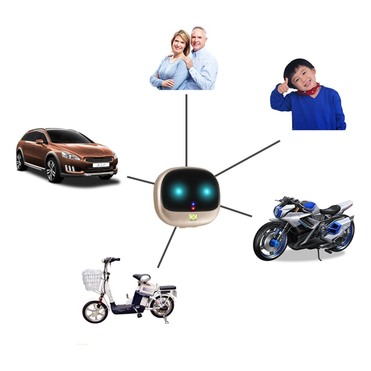 Sandsberg | ReachFar RF-V47 IP67 Multifunktions Mini GPS Haustier Tracker mit LED Licht & Silikonhülle (Schwarz)