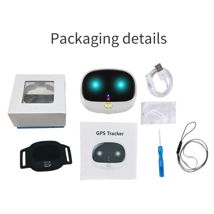 Sandsberg | ReachFar RF-V47 IP67 Multifunktions Mini GPS Haustier Tracker mit LED Licht & Silikonhülle (Schwarz)