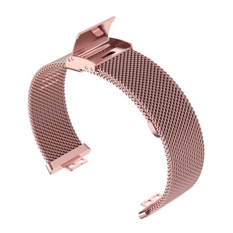 Sandsberg | Für Huawei Watch Fit Mesh Metall Uhrband (Rosenpink)