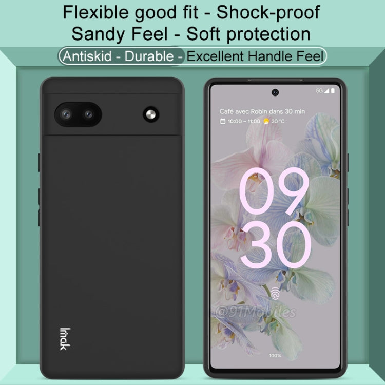Für Google Pixel 6a imak UC-3 Serie stoßfest Matt TPU Handyhülle (Schwarz)