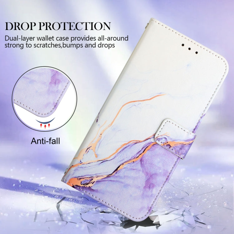 Für Google Pixel 6 Pro PT003 Marmor Muster Flip Leder Telefonhülle (LS006)