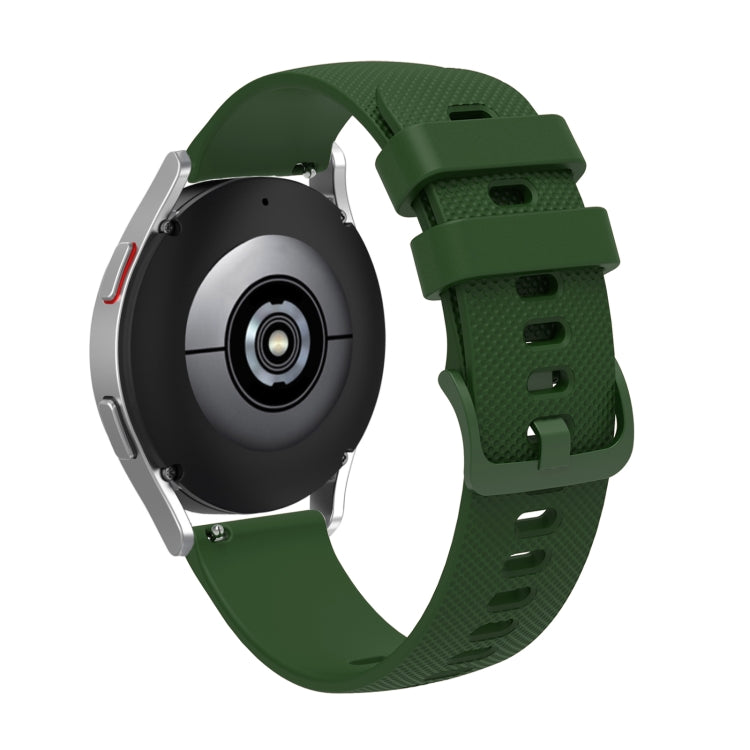 Sandsberg | 22mm pockmarked tonal Schnalle Silikon Uhrband für Huawei Watch / Samsung Galaxy Watch (Armee Grün)