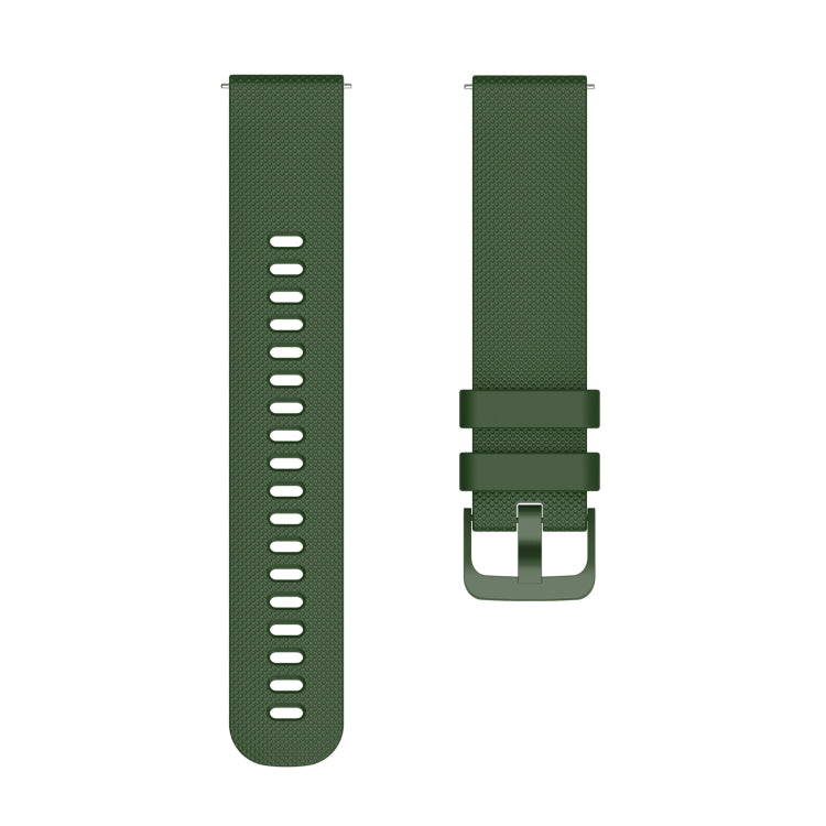 Sandsberg | 22mm pockmarked tonal Schnalle Silikon Uhrband für Huawei Watch / Samsung Galaxy Watch (Armee Grün)