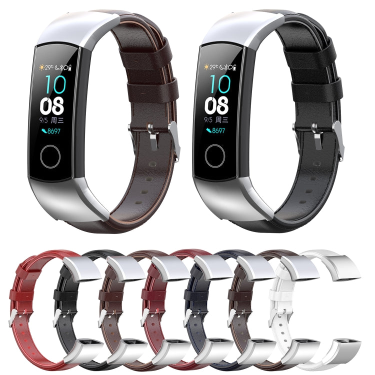 Sandsberg | Für Huawei Honor 4 & 5 Öl Wachs Leder Uhrenarmband (Weiß)