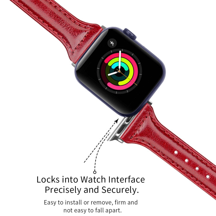Sandsberg | Echtes Leder Armband für Apple Watch Ultra 49mm&Watch Ultra 2 49mm / Series 9&8&7 45mm / SE 3&SE 2&6&SE&5&4 44mm / 3&2&1 42mm (Baum Creme Rot)