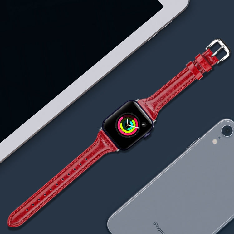 Sandsberg | Echtes Leder Armband für Apple Watch Ultra 49mm&Watch Ultra 2 49mm / Series 9&8&7 45mm / SE 3&SE 2&6&SE&5&4 44mm / 3&2&1 42mm (Baum Creme Rot)