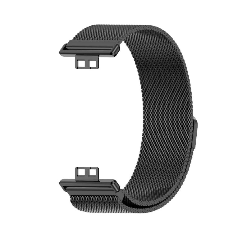 Sandsberg | Für Huawei Watch Fit Mijobs Milan Magnetische Edelstahl-Armbanduhr (Schwarz)