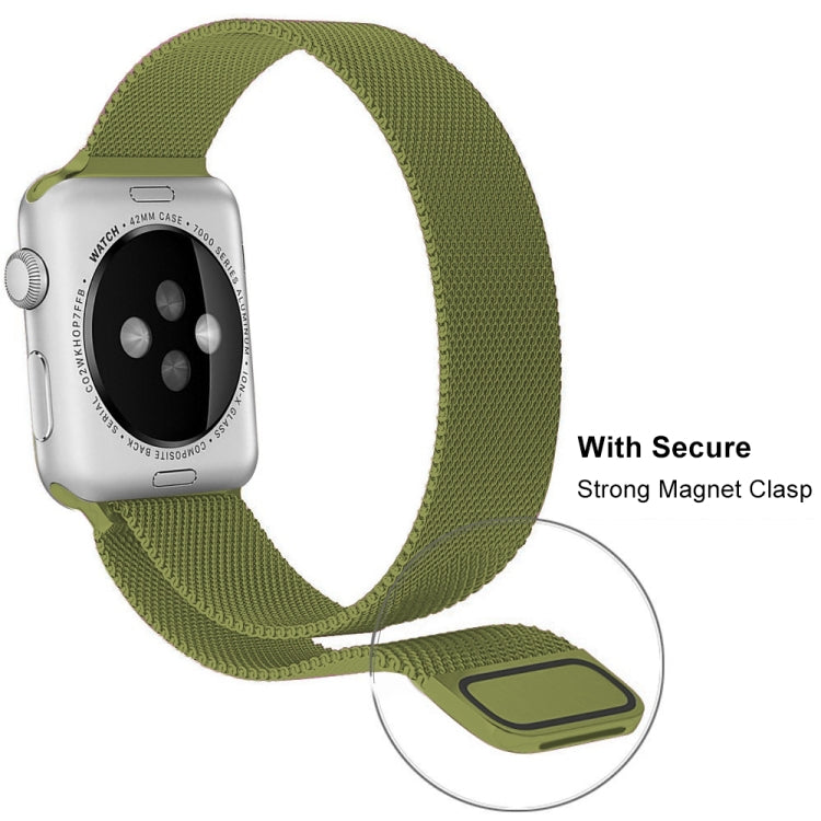 Sandsberg | Mailänder Edelstahl-Uhrenarmband für Apple Watch Series 9&8&7 41mm / SE 3&SE 2&6&SE&5&4 40mm / 3&2&1 38mm (Champagnergold)