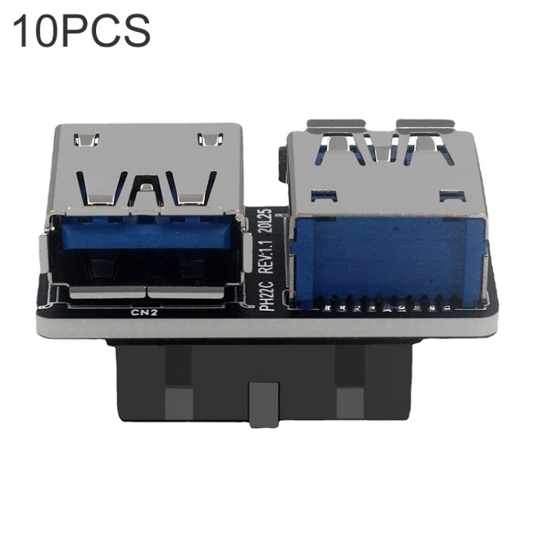 Sandsberg | 10 PCS 19/20Pin zu Dual USB 3.0 Adapter Converter, Modell:PH22C