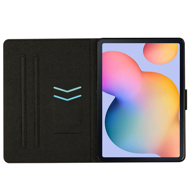 Sandsberg | Für Samsung Galaxy Tab A7 10.4 2020 T500 Nähen Einfarbige Smarte Leder Tablet Hülle (Orange)