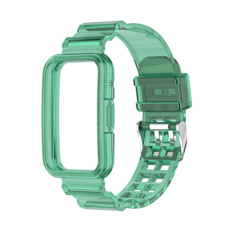 Sandsberg | Für Huawei Watch Fit 2 Integriertes Transparentes Silikon-Uhrenarmband (Transparent Grün)