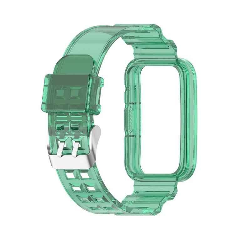 Sandsberg | Für Huawei Watch Fit 2 Integriertes Transparentes Silikon-Uhrenarmband (Transparent Grün)