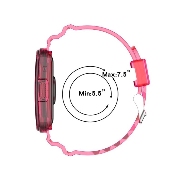 Sandsberg | Für Huawei Watch Fit 2 Integriertes Transparentes Silikon-Uhrenarmband (Transparent Grün)