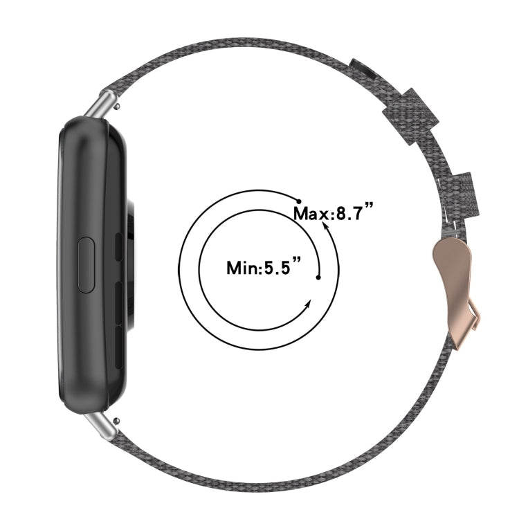 Sandsberg | Für Huawei Watch Fit 2 Nylon Gewebtes Armband (Helllila)