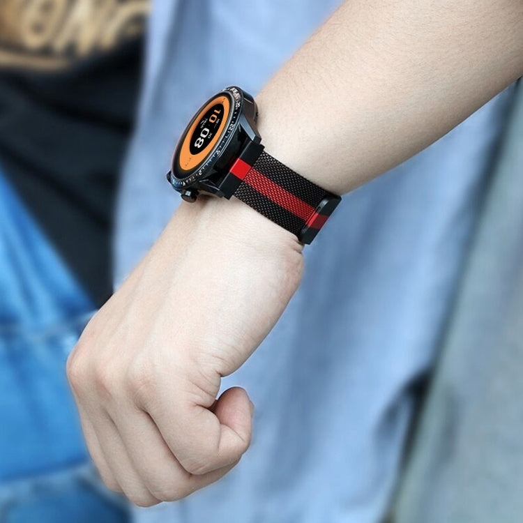 Sandsberg | Für Honor Uhr GS 3 22mm Mailand Kette Metall Uhrband (Minzgrün)
