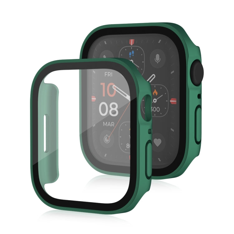 Sandsberg | Life Waterproof Frosted 2 in 1 PC Rahmen + Gehärtetes Glas Schutzhülle für Apple Watch Series 6 / 5 / 4 / SE 44mm (Grün)
