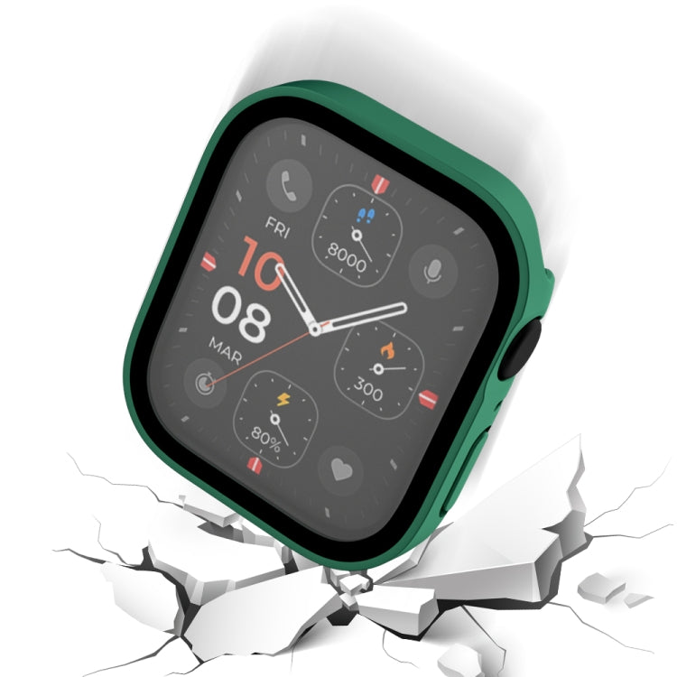 Sandsberg | Life Waterproof Frosted 2 in 1 PC Rahmen + Gehärtetes Glas Schutzhülle für Apple Watch Series 6 / 5 / 4 / SE 44mm (Grün)
