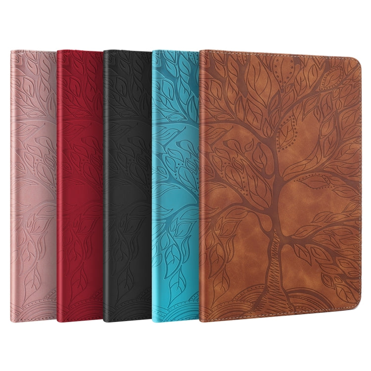 Sandsberg | Für OPPO Pad Air Life Tree Serie Horizontale Flip-Leder Tablet-Hülle (Rot)