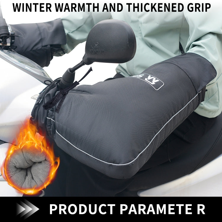 Sandsberg | CS-1780A1 Winter Fleece Verdickte Warme Außen Motorrad Handschuhe, Stil:Big Mouth Version