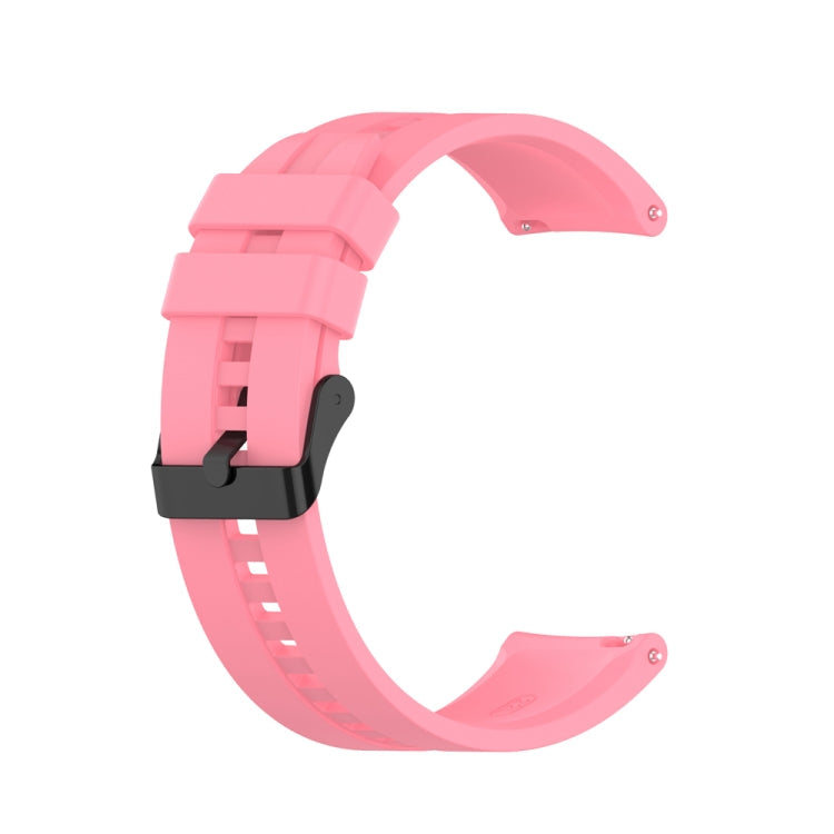 Sandsberg | Für Huawei Watch 3 Pro Neue 22mm Silikon Schwarz Schnalle Uhrenarmband (Pink)