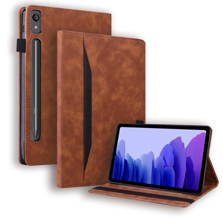 Sandsberg | Für Lenovo Tab P11 Pro Gen 2 Business Stoßfeste Horizontale Flip Leder Tablet Hülle (Braun)