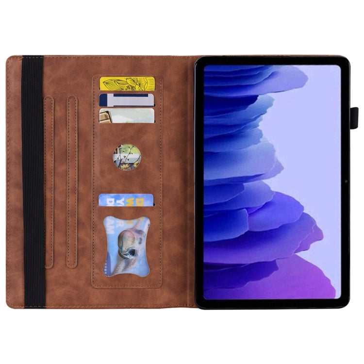 Sandsberg | Für Lenovo Tab P11 Pro Gen 2 Business Stoßfeste Horizontale Flip Leder Tablet Hülle (Braun)