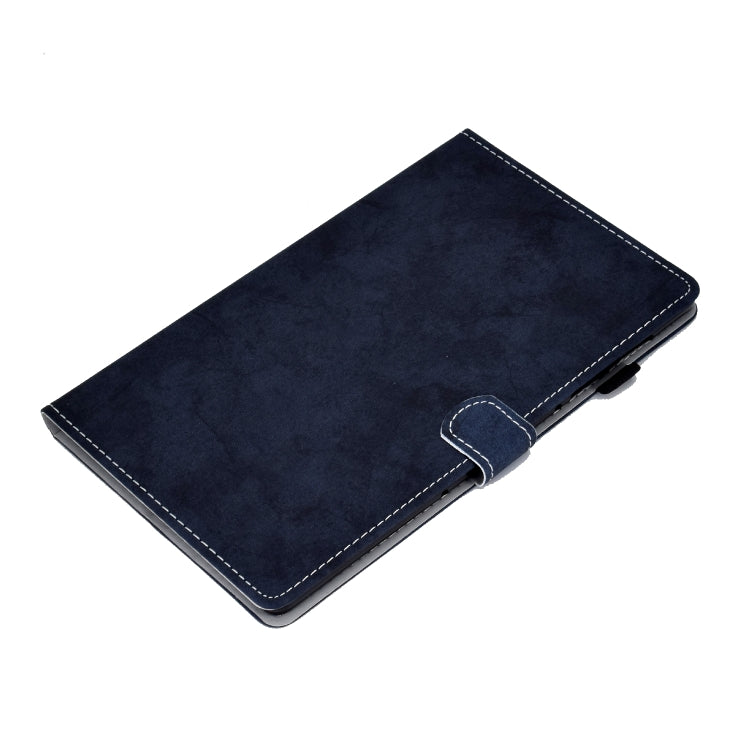 Sandsberg | Für Lenovo Tab P11 Pro Gen 2 Marmor Stil Stoff Textur PU Tablet Schutzhülle (Dunkelblau)