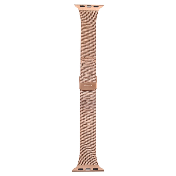 Sandsberg | Für Apple Watch Series 7 45mm / 6 & SE & 5 & 4 44mm / 3 & 2 & 1 42mm Milanese Edelstahl Armband (Roségold)