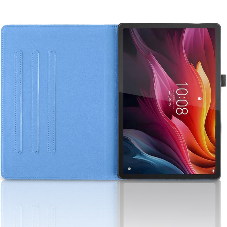 Sandsberg | Für Lenovo Tab P12 / Xiaoxin Pad Pro 12.7 2025 Tree Life Prägung Rotation Leder Tablet Hülle (Blau)