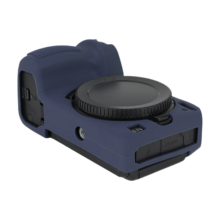 For Nikon Z 30 Soft Silicone Protective Case with Lens Cover(Dark Blue)