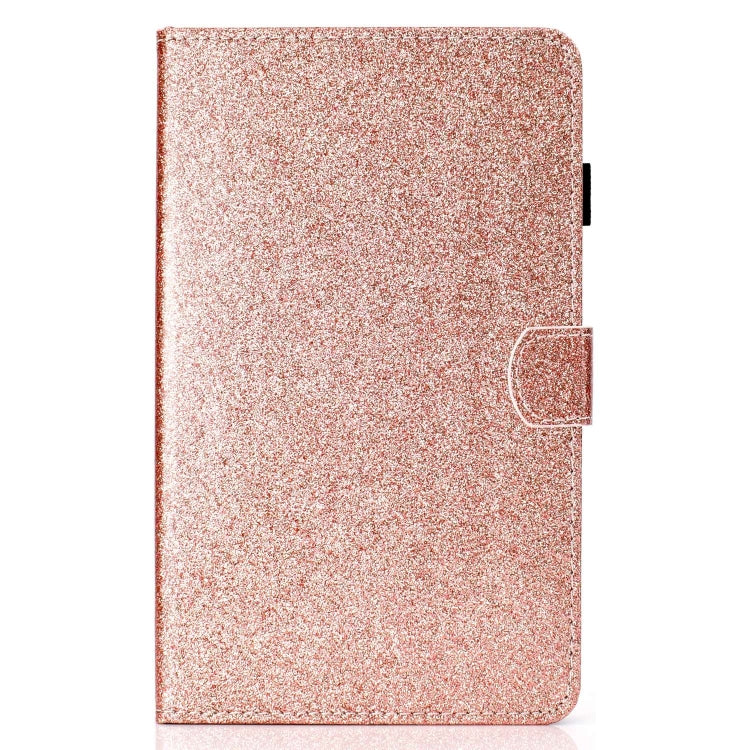 Sandsberg | Für Lenovo Tab P11 Gen2 / Xiaoxin Pad Plus 2023 Lack Glitterpulver Smart Leder Tablet Hülle (Roségold)