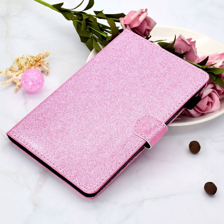 Sandsberg | Für Lenovo Tab P11 Gen2 / Xiaoxin Pad Plus 2023 Lack Glitzerpulver Smart Leder Tablet Hülle (Pink)