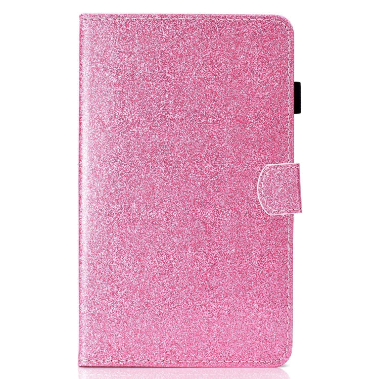 Sandsberg | Für Lenovo Tab P11 Gen2 / Xiaoxin Pad Plus 2023 Lack Glitzerpulver Smart Leder Tablet Hülle (Pink)