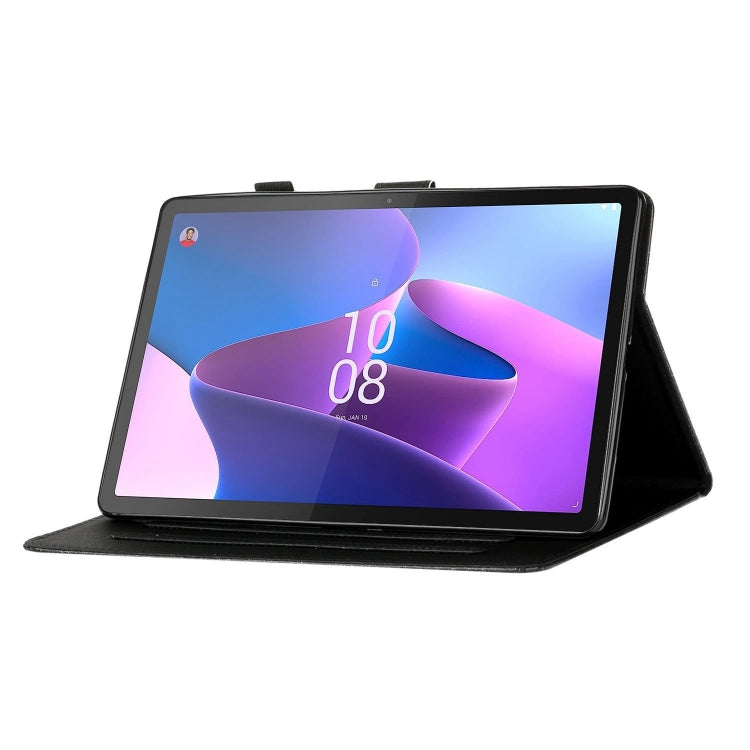 Sandsberg | Für Lenovo Tab P11 Gen2 / Xiaoxin Pad Plus 2023 Lack Glitzerpulver Smart Leder Tablet Hülle (Pink)