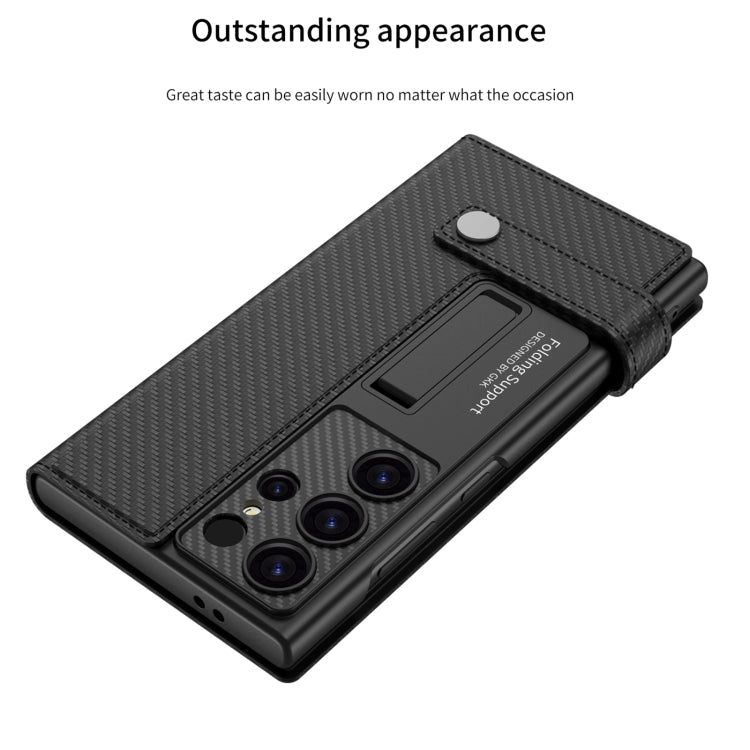 Für Samsung Galaxy S24 Ultra 5G GKK Flip Wallet Leder Handyhülle, Ohne Stift (Grün)
