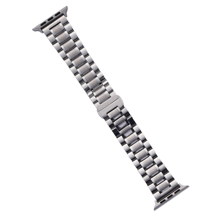 Sandsberg | Für Apple Watch Series 7 45 mm Fünf-Perlen Edelstahl Armband (Silber)