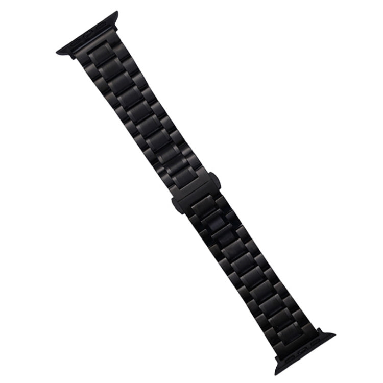 Sandsberg | Für Apple Watch Series 4 40mm Fünf-Perlen Edelstahl Armband (Schwarz)
