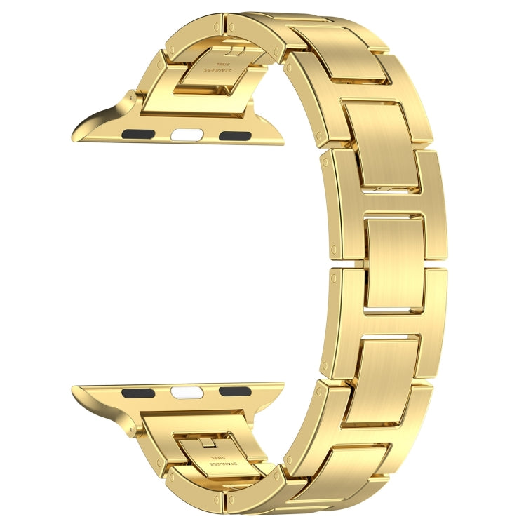 Sandsberg | Für Apple Watch Series 2 42mm H Slim Edelstahl Armband (Gold)