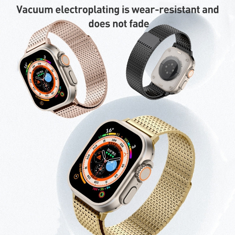 Sandsberg | Für Apple Watch Series 7 41mm Milanese Loop Magnetverschluss Edelstahl Uhrenarmband (Silber)
