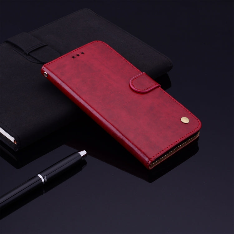 Für Samsung Galaxy S24 Ölwachstextur Schockproof Flip Leder Handyhülle (Rot)