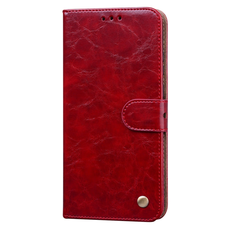 Für Samsung Galaxy S24 Ölwachstextur Schockproof Flip Leder Handyhülle (Rot)