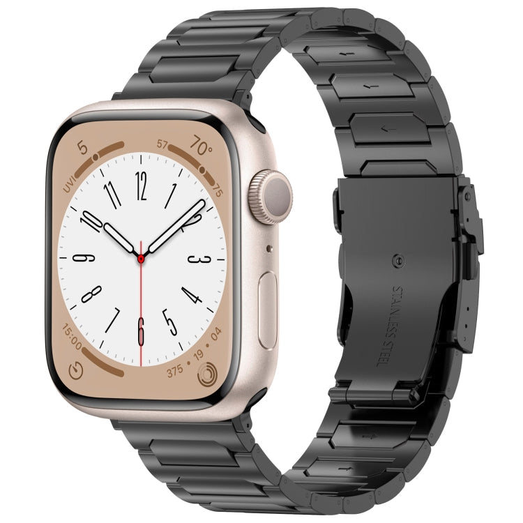 Sandsberg | Für Apple Watch Series 9 41mm I-förmiges Titan-Metall-Uhrenarmband (Schwarz)