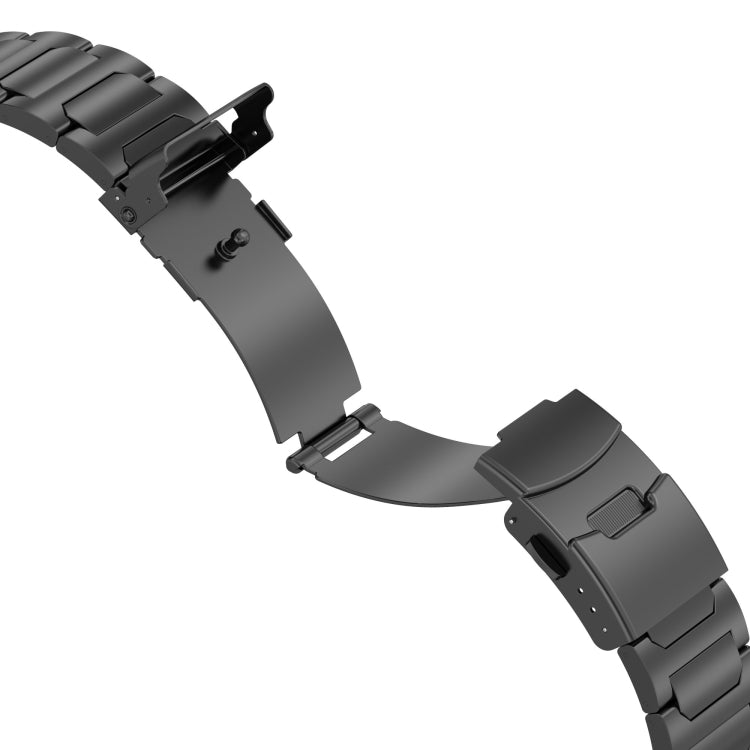 Sandsberg | Für Apple Watch Series 9 41mm I-förmiges Titan-Metall-Uhrenarmband (Schwarz)
