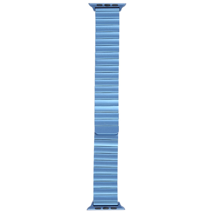 Sandsberg | Für Apple Watch Series 7 41mm Bambus Edelstahl Magnetisches Armband (Blau)