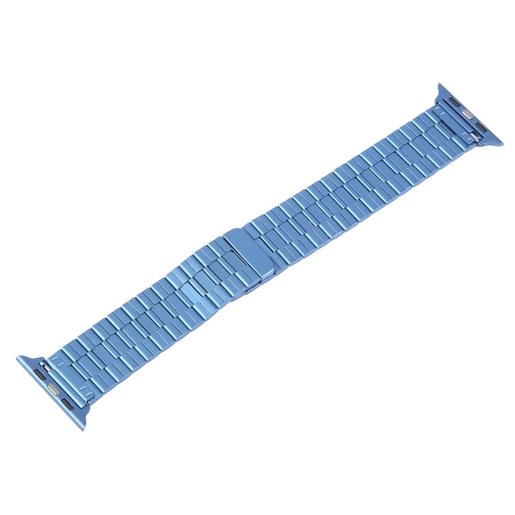 Sandsberg | Für Apple Watch Series 7 41mm Bambus Edelstahl Magnetisches Armband (Blau)