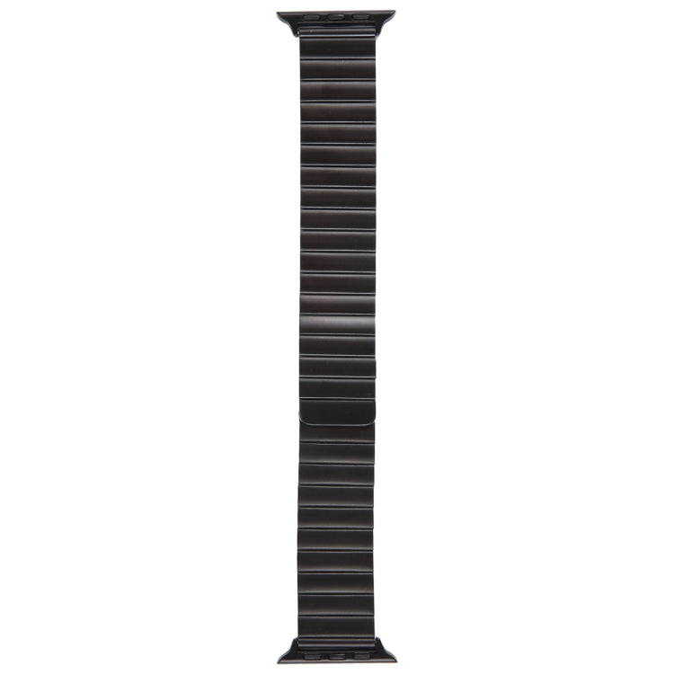Sandsberg | Für Apple Watch Series 5 44mm Bambus Edelstahl Magnetisches Armband (Schwarz)