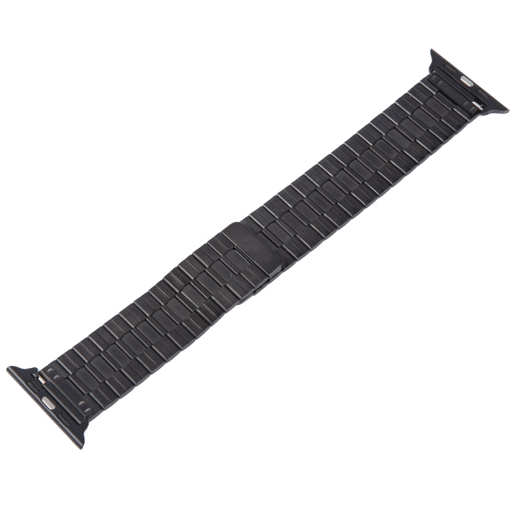 Sandsberg | Für Apple Watch Series 5 44mm Bambus Edelstahl Magnetisches Armband (Schwarz)