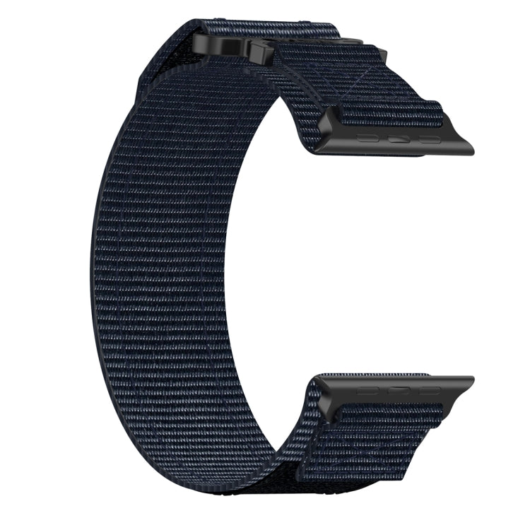 Sandsberg | Für Apple Watch Series 7 45mm Nylon Haken- und Schleifenverschluss Uhrenarmband (Blau)