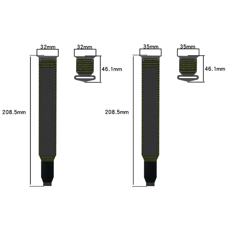 Sandsberg | Für Apple Watch Series 7 45mm Nylon Haken- und Schleifenverschluss Uhrenarmband (Blau)